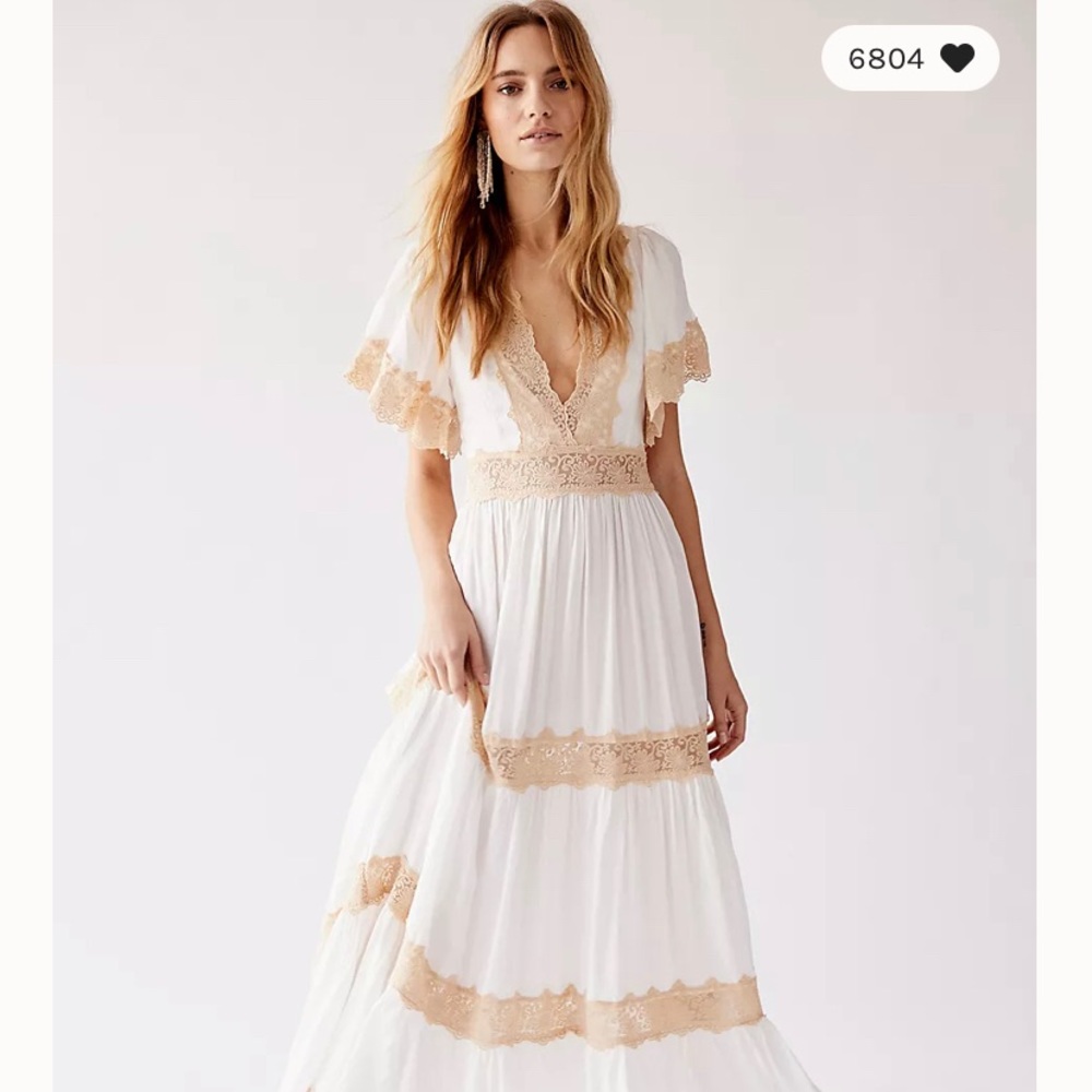 NWT Free People Spell & The Gypsy Collective Spell Ocean Gown SIZE LARGE